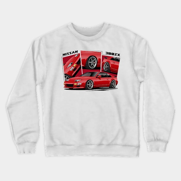 Nissan 300ZX, JDM Car Crewneck Sweatshirt by T-JD